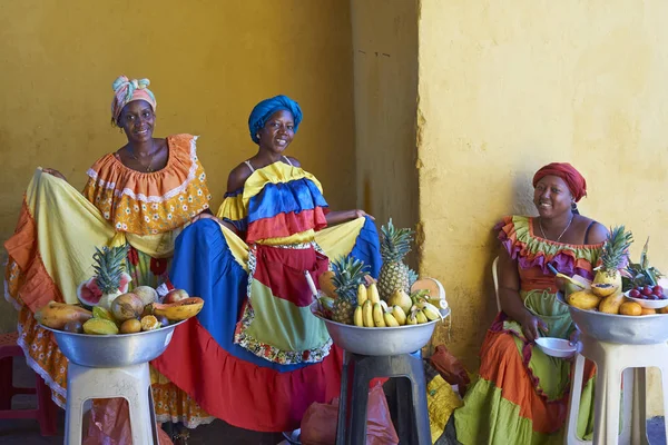 Vendedores de frutas de Cartagena — Foto de Stock