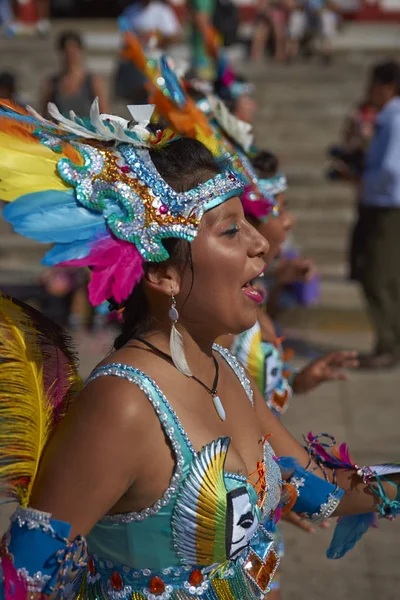 Dançarina de tabaco no Carnaval de Arica — Fotografia de Stock