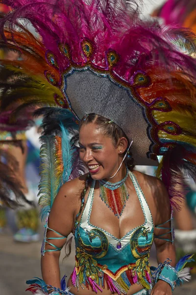Танцовщица Тобаса на карнавале Арика — стоковое фото