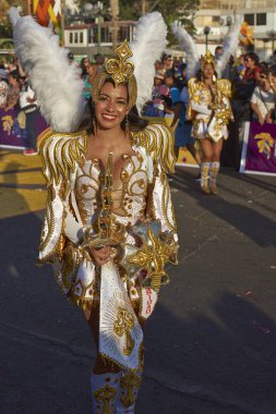 Diablada dansçı Arica karnavalında