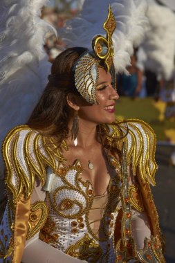 Diablada dansçı Arica karnavalında