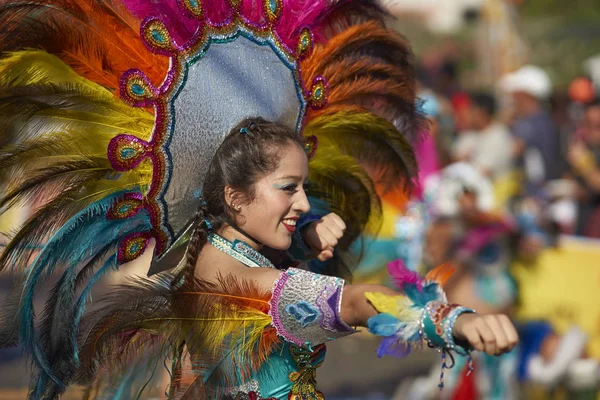 Tobas penari di Karnaval Arica — Stok Foto