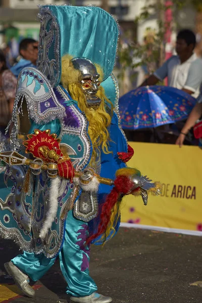 Arica Chile Ruary 2017 Uppträder Gatuparad Den Årliga Carnaval Andino — Stockfoto