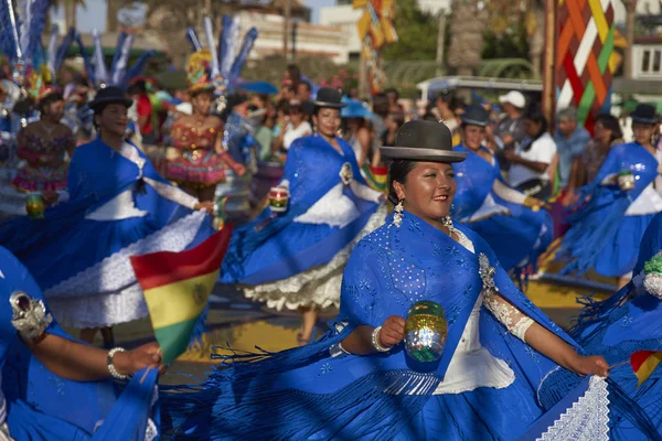 Morenada-Tänzer beim Karneval in Arica — Stockfoto