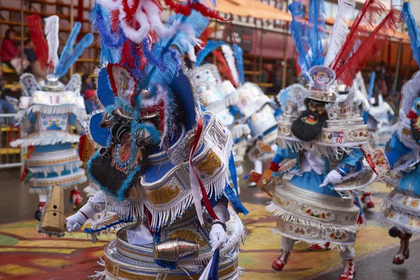Morenada dansçılar: Oruro karnavalında — Stok fotoğraf