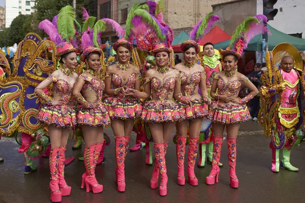 Morenada dansare på Oruro Carnival — Stockfoto