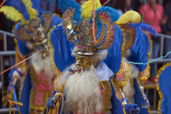 Morenada dansers op het carnaval van Oruro — Stockfoto