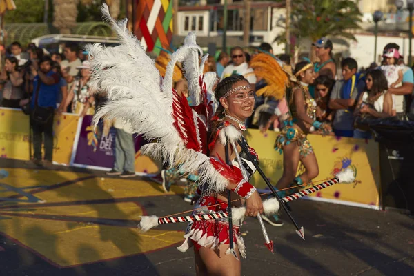 A Arica karnevál Tobas Táncegyüttes — Stock Fotó