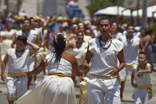 Χορευτές στο καρναβάλι Arica — Φωτογραφία Αρχείου