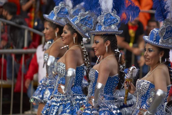 Morenada dansare på Oruro Carnival — Stockfoto