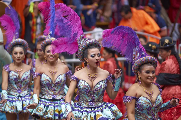 Morenada dansare på Oruro Carnival — Stockfoto