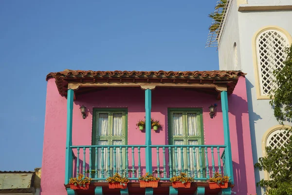 Balkony v Cartagena, Bolívie. — Stock fotografie