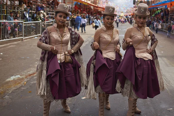 Morenada-Tänzer beim Oruro-Karneval — Stockfoto