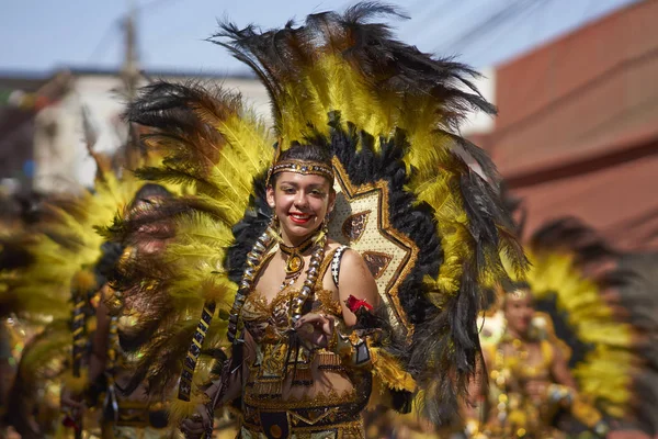 Tobas táncos Arica karnevál — Stock Fotó