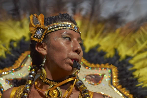 Dançarina de tabaco no Carnaval de Arica — Fotografia de Stock