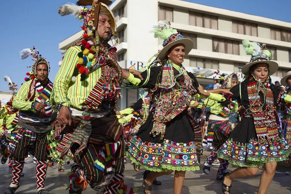 Tinkus ομάδα χορού επιδόσεις στην Arica, Χιλή — Φωτογραφία Αρχείου