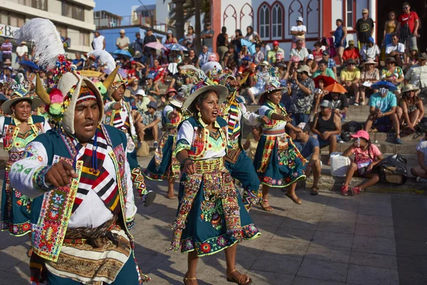 Tinkus grupy tanecznej w Arica, Chile — Zdjęcie stockowe