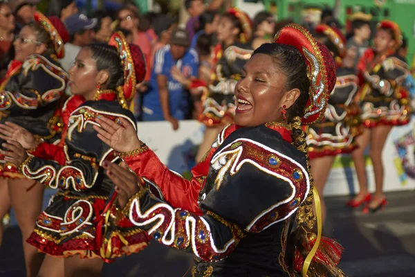 Caporales χορευτές στο Oruro Καρναβάλι — Φωτογραφία Αρχείου