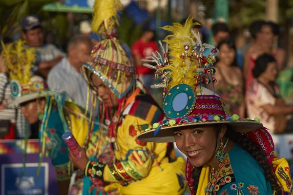 Tinkus tancerzy na karnawał Arica — Zdjęcie stockowe
