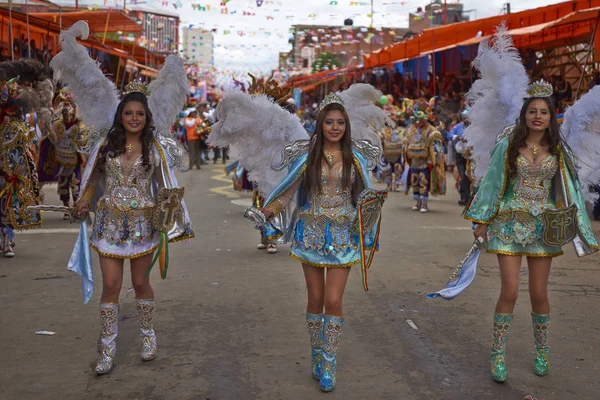 Dançarinos de Diablada no Carnaval de Oruro — Fotografia de Stock