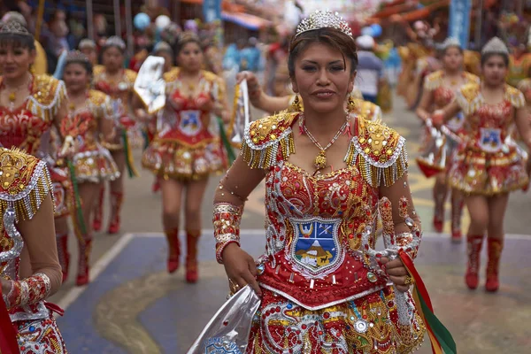 Diablada-Tänzer beim Oruro-Karneval — Stockfoto