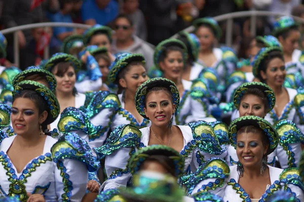 Caporales dansers op het carnaval van Oruro — Stockfoto