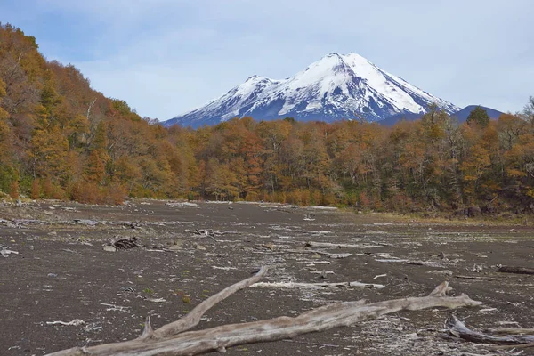 Volcano Llaima in Conguillio National Park — Stock Photo, Image