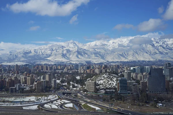 Santiago po śniegu — Zdjęcie stockowe