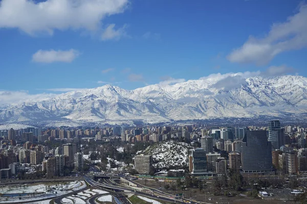 Santiago po sněhu — Stock fotografie