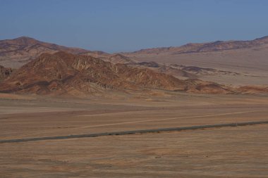 Pan Amerikan otoyol Atacama Çölü'nde