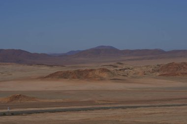 Pan Amerikan otoyol Atacama Çölü'nde
