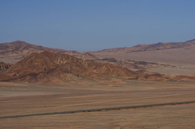 Pan Amerikan otoyol Atacama Çölü'nde