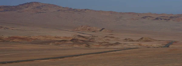 Pan American dálnice v poušti Atacama — Stock fotografie