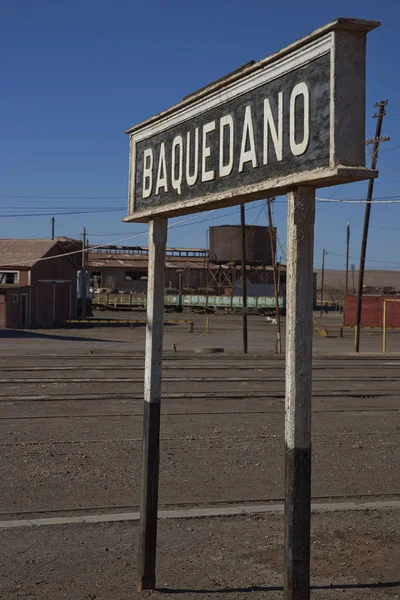 Storica stazione ferroviaria di Baquedano — Foto Stock