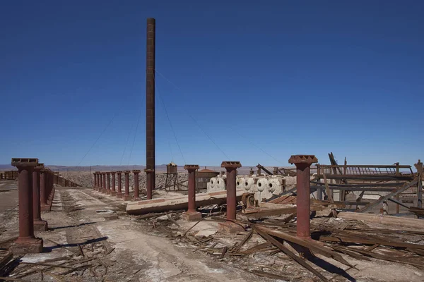 Abandoned mining town in the Atacama Desert of Chile — Stock Photo, Image