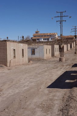 Atacama içinde terk edilmiş maden kasabası