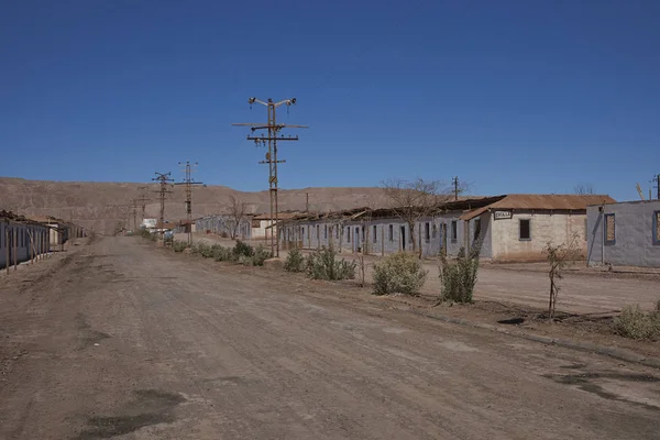 Población minera abandonada en el desierto de Atacama en Chile — Foto de Stock