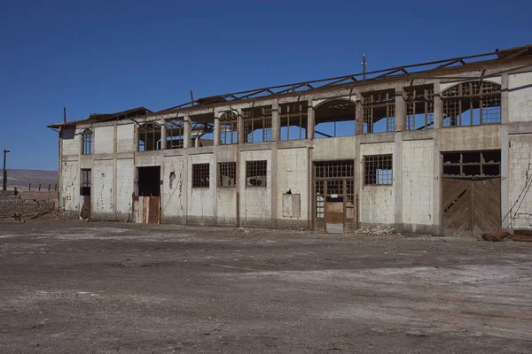 Abandoned mining town in the Atacama Desert — Stock Photo, Image