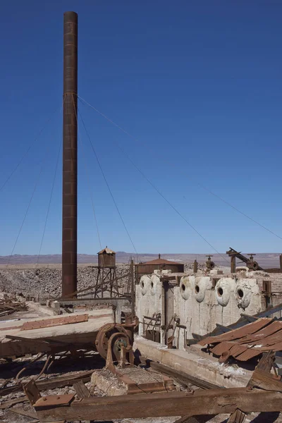 Abandoned mining town in the Atacama Desert of Chile — Stock Photo, Image