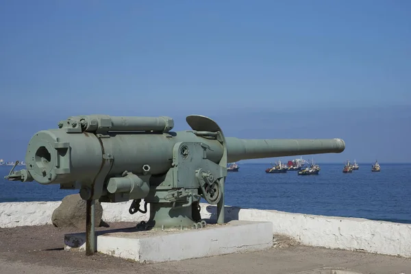 Valdivia Chile January 2018 Old Cannon Battlements Historic Niebla Fort — Stock Photo, Image