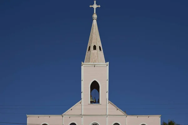 Huara Tarapaca Régió Chile 2017 Augusztus Történelmi Templom Iglesia Santisimo — Stock Fotó