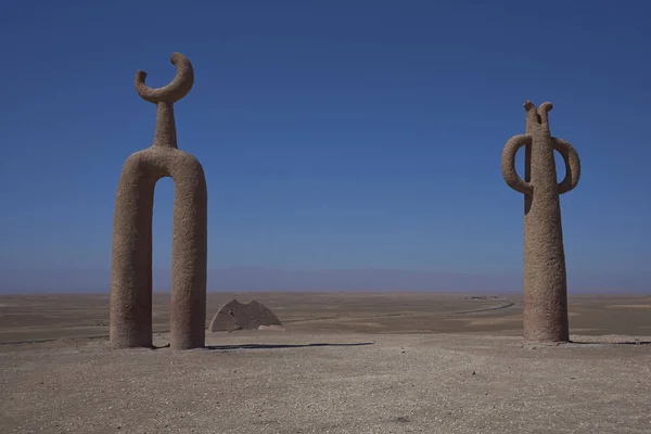 Escultura no deserto do Atacama — Fotografia de Stock