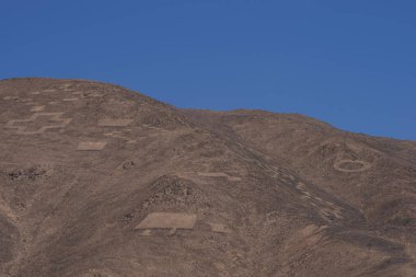 Şili Atacama Çölü'petroglifler