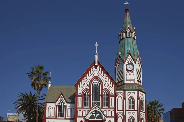 Zabytkowym Catedral San Marcos Arica Chile Północnej Katedra Została Zaprojektowana — Zdjęcie stockowe