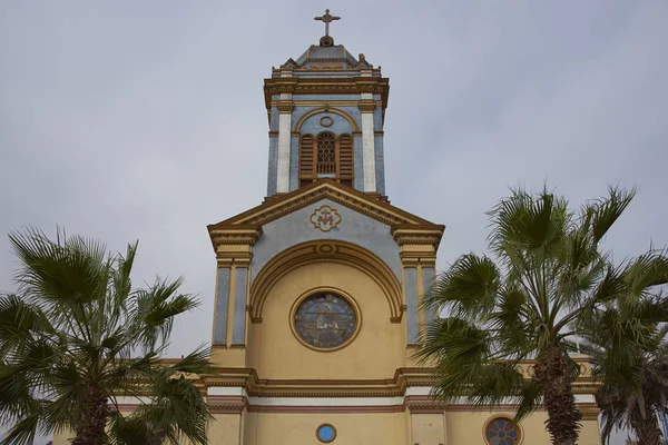 Iquique Regionie Tarapaca Chile Sierpnia 2017 Zabytkowej Katedry Starej Dzielnicy — Zdjęcie stockowe