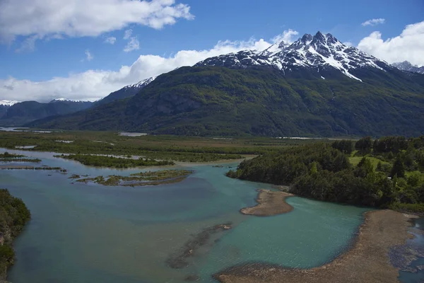 Landschaft Entlang Der Carretera Austral Oberhalb Des Rio Ibez Patagonien — Stockfoto
