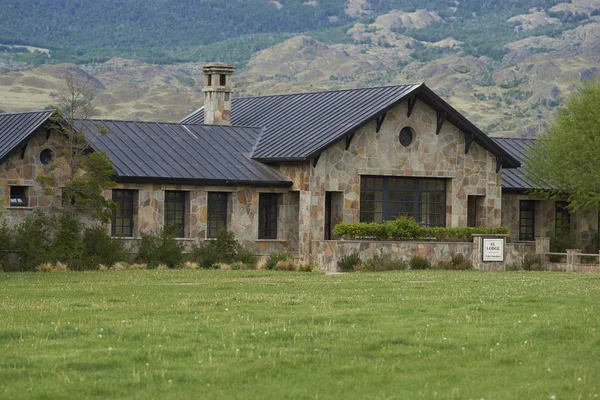 Plano Pintoresco Casa Rural Campo Chile — Foto de Stock