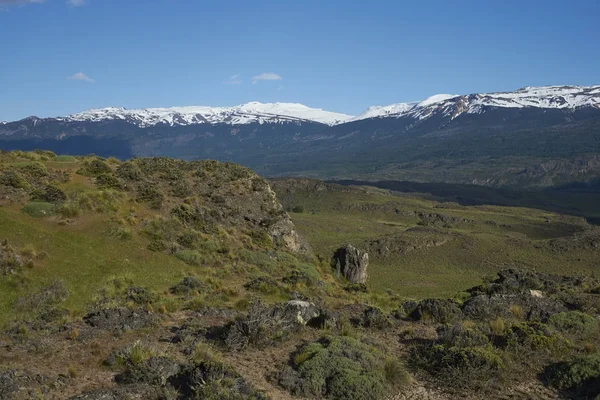 Τοπίο Της Valle Chacabuco Στο Βόρειο Παταγονία Της Χιλής — Φωτογραφία Αρχείου