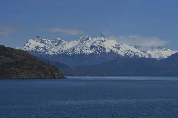 Paysage Panoramique Autour Lago General Carrera Dans Nord Patagonie Chili — Photo