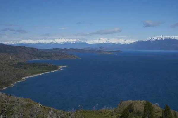 Malowniczy Krajobraz Wokół Lago General Carrera Północnej Patagonii Chile — Zdjęcie stockowe